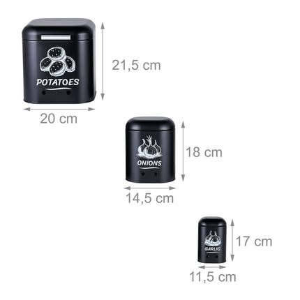 Set cutii pentru depozitarea cartofilor, cepei și usturoiului – ventilate