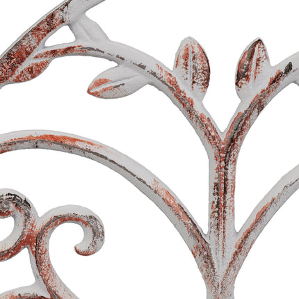 Pot holder wall cast iron white