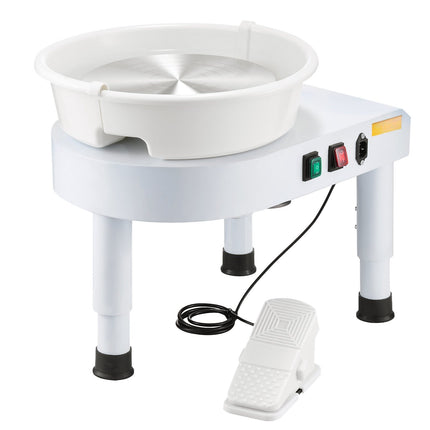 Pottery Wheel 28 cm, 60-300 RPM Foot Pedal, Tools