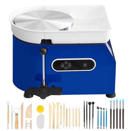 Pottery Wheel 450W, 11 in Turntable, Foot Pedal Kit