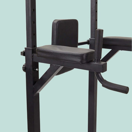 Turn de alimentare pentru sala de sport de acasă, înălțime reglabilă, oțel negru