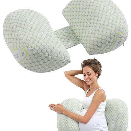Pregnancy Wedge Pillow, W-Shaped, Adjustable Washable Cover