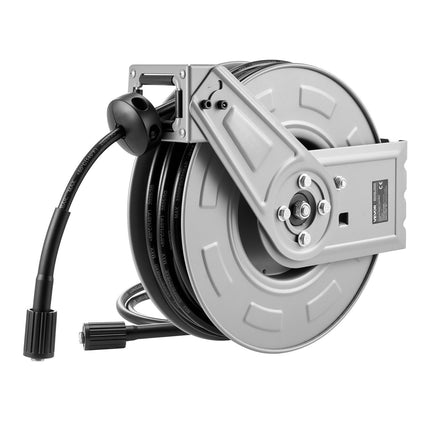 Pressure Washer Hose Reel, 65 ft 1/4 in, Auto Rewind