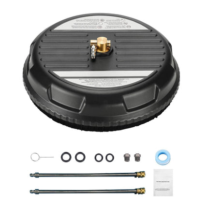Pressure Washer Surface Cleaner 15 Inch, 4 Wheels, 1/4 Quick Connect