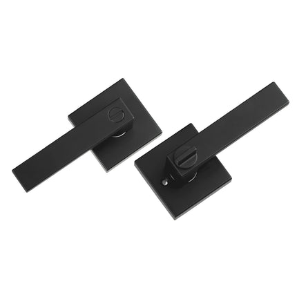 Privacy Door Lever Set, 10 Pack Matte Black, Reversible