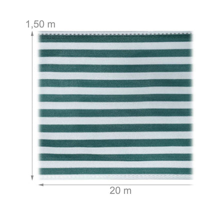 Protectie de confidentialitate 1,5 m verde-alb