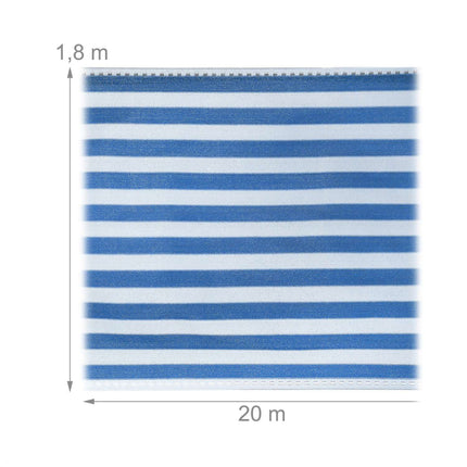 Protectie de confidentialitate 1,8 m albastru-alb