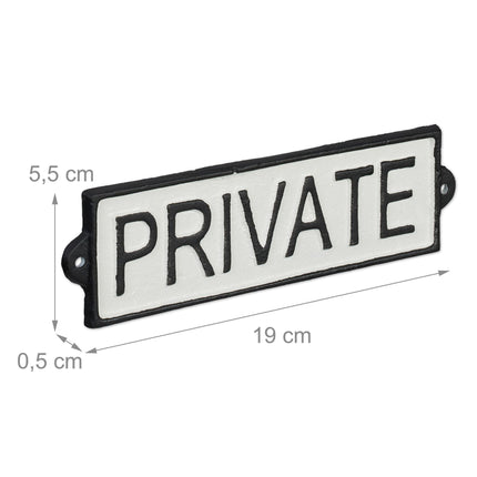 Semn privat „Privat”