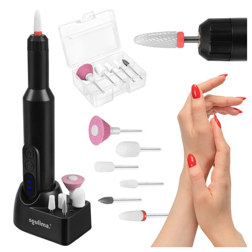 Mașină de unghii profesională fără fir, set USB-C, 18000 RPM