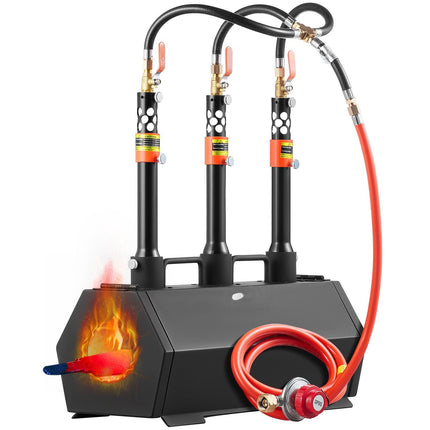 Propane Gas Forge, 3-Burner Hexagon, 2600F Max