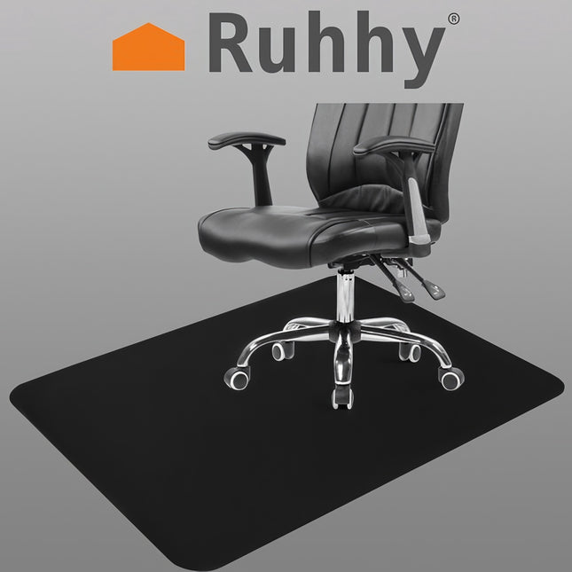 Protective chair mat 90x130cm RUHHY - black