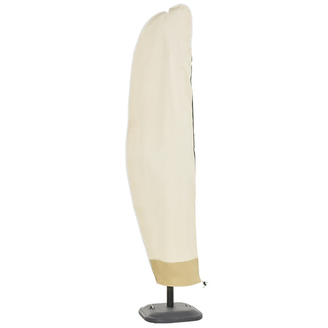 Cantilever umbrella cover, Oxford with zipper, Beige 56x220cm