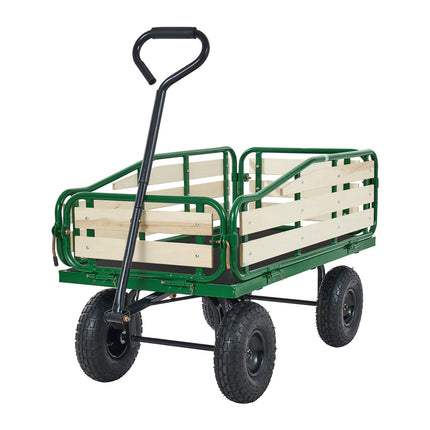 Pull-Along Wagon, 101 cm, 250 kg Capacity, 10 in Tires