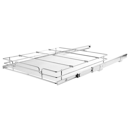 Pull-Out Cabinet Organizer, Steel Slide-Out Shelf 14x21 In