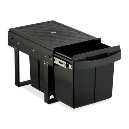 Coș de gunoi de bucătărie extensibil cu capac anti-mirosuri