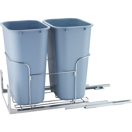 Pull-Out Trash Can, 2 x 35L Under-Cabinet Soft-Close