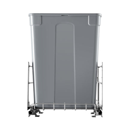 Pull-Out Trash Can, Double 35 Qt, Soft-Close, Grey