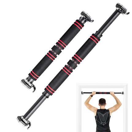 Bară de tracțiuni pentru ușă, mânere din spumă antiderapante, 65-100 cm