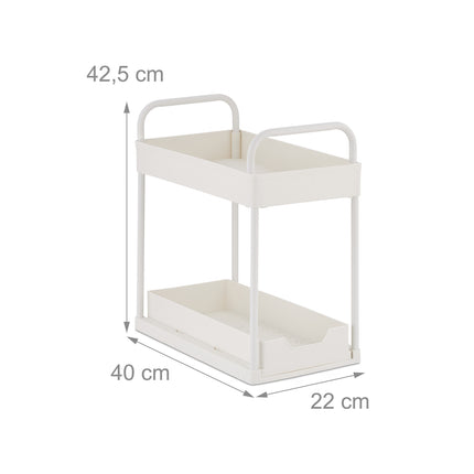 Raft extensibil sub chiuvetă