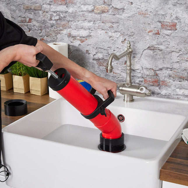 Pump for pipe cleaning 2 accessories