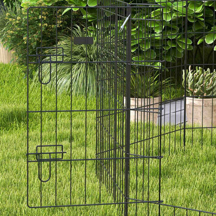 Outdoor Metal Puppy Playpen - 76 cm high, 8-piece set