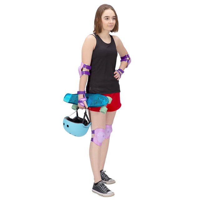 Set de protecție pentru cască violet mărimea M