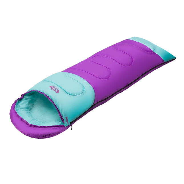Sac de dormit mediu violet-turcoaz