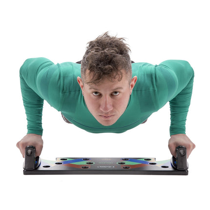 Placă Push Up cu sloturi cu mai multe poziții, neagră