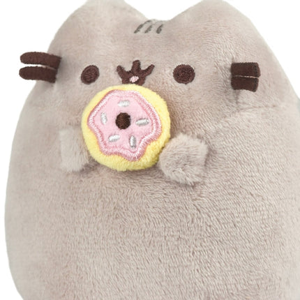 Pusheen jucărie de pluș Pusheen șezând cu gogoașă, 10 cm