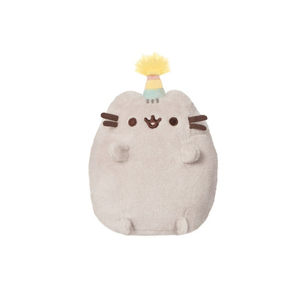 Pusheen jucărie de pluș Pusheen șezând cu pălărie de petrecere, 10 cm