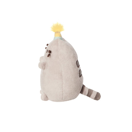 Pusheen jucărie de pluș Pusheen șezând cu pălărie de petrecere, 10 cm