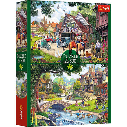 Set puzzle, Viața idilică, 2 pachete de 500 de piese