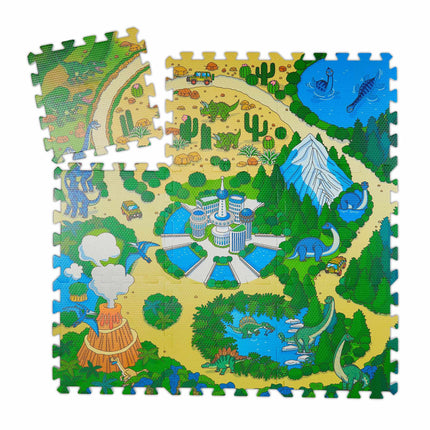 Covoraș puzzle Dinozaur