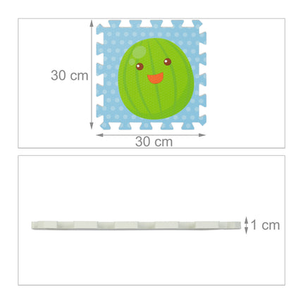 Covoraș puzzle Fructe
