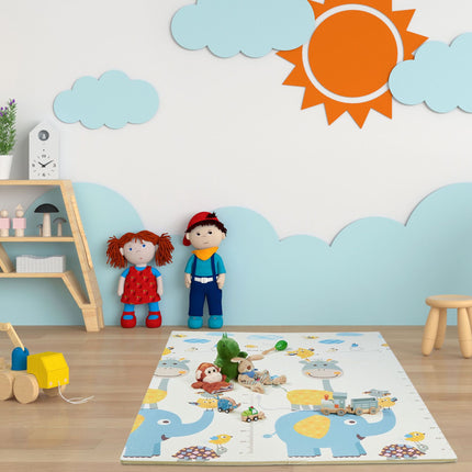 Covoraș puzzle duo: bufniță / elefant