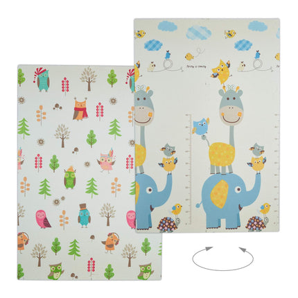 Covoraș puzzle duo: bufniță / elefant