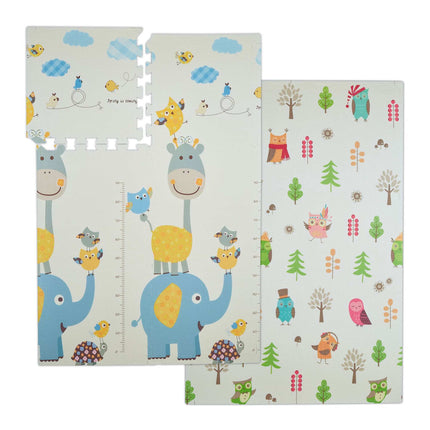 Covoraș puzzle duo: bufniță / elefant