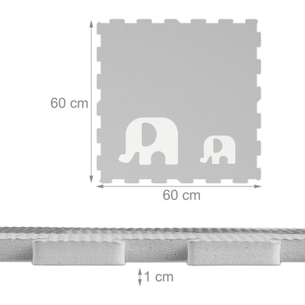 Puzzle mat elefanți