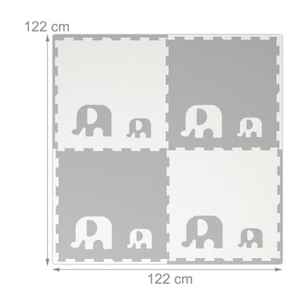 Puzzle mat elefanți
