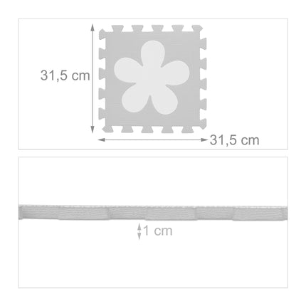Covoraș puzzle model floral