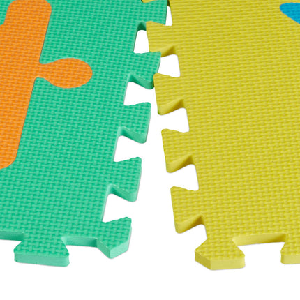 Puzzle mat robot parts