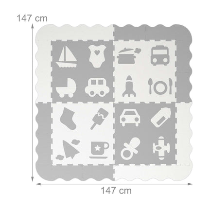 Covorașe puzzle cu simboluri