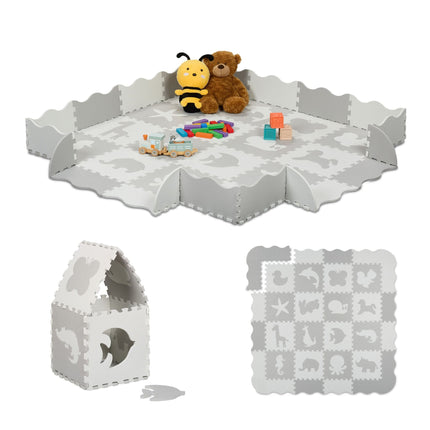 Covoraș puzzle cu motive animale