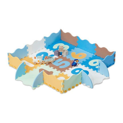 Covoraș puzzle cu numere și chenar