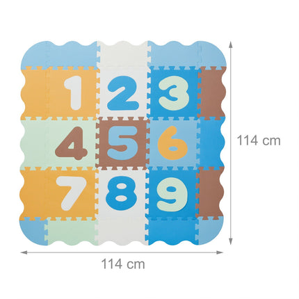 Covoraș puzzle cu numere și chenar