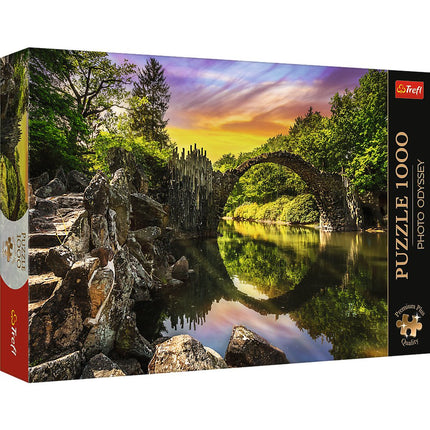 Puzzle Podul Rakotz, Kromlau, Germania – 1000 de piese