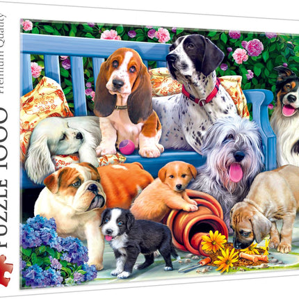 Puzzle pentru copii, 1000 de piese, tema catelus