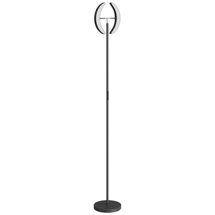 Lampă de podea RGB, reglabilă, capete rotative, neagră