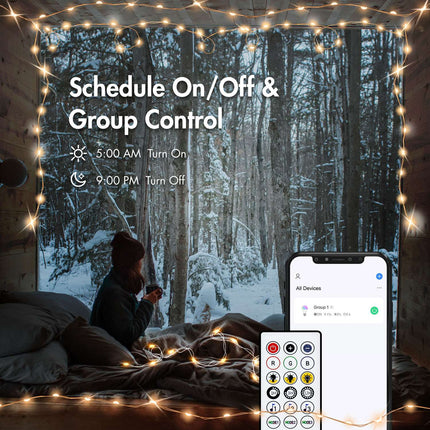 RGB light loop with remote control and WiFi Tuya IP65 5 m