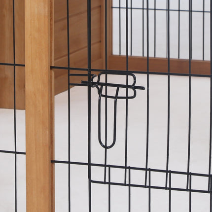 Rabbit cage for small animals, spruce, 123x120x52 cm, outdoor roof